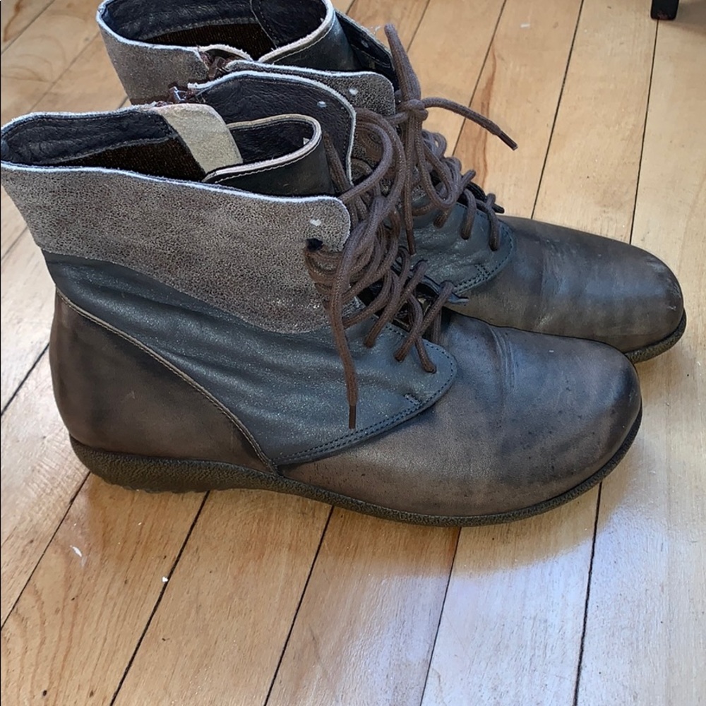 Naot Lace up/Zip booties